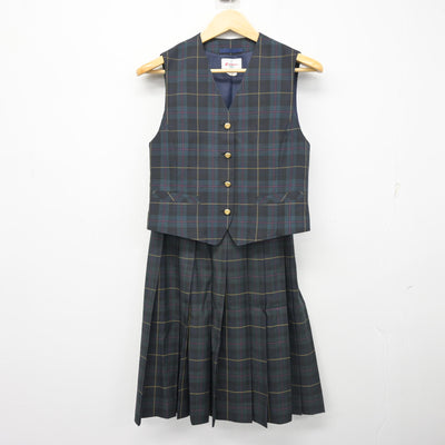 【中古】北海道 星置中学校 女子制服 4点 (ブレザー・ベスト・スカート) sf102746
