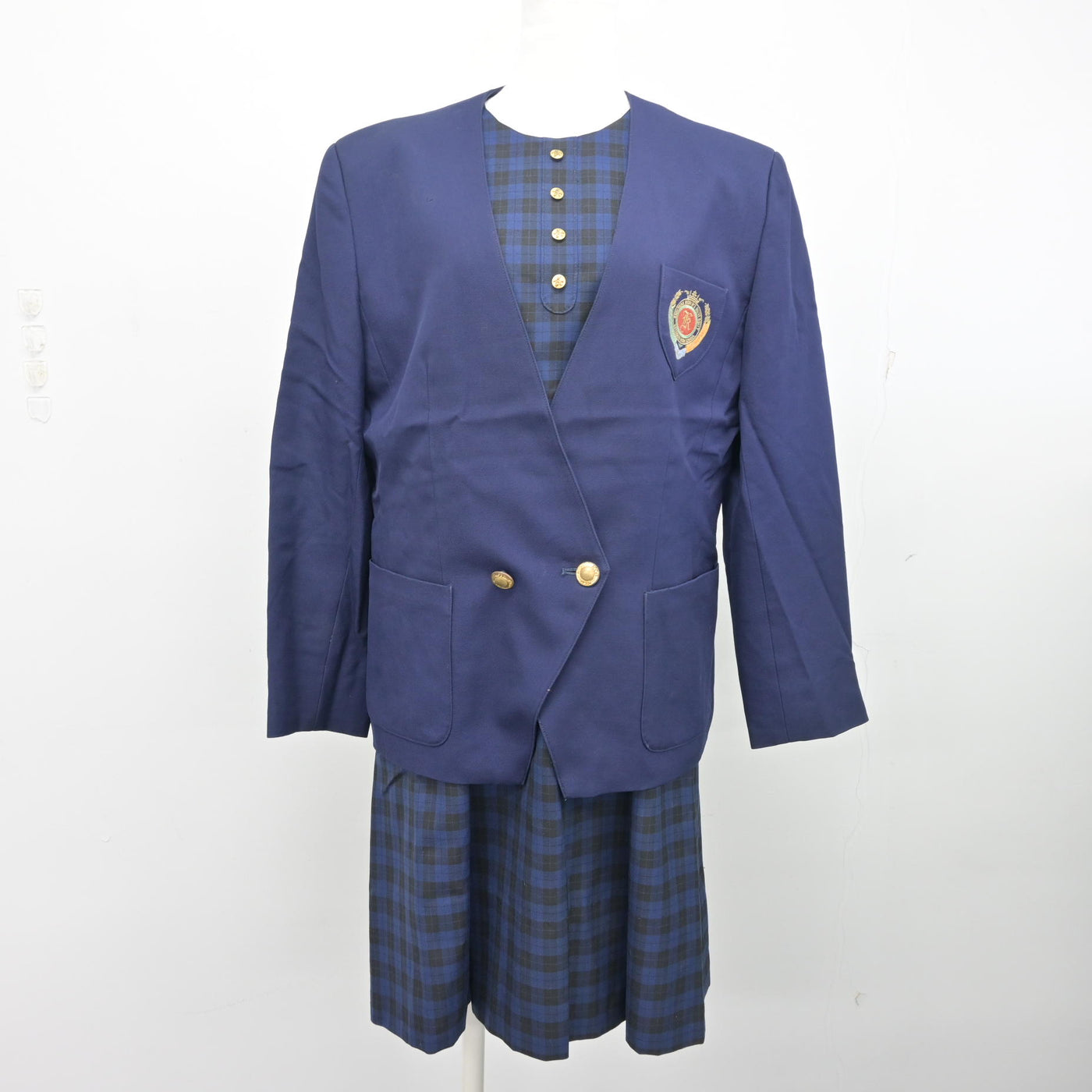 【中古】福島県 郡山女子大学附属高等学校/旧制服 女子制服 2点 (ブレザー・ワンピース) sf102759