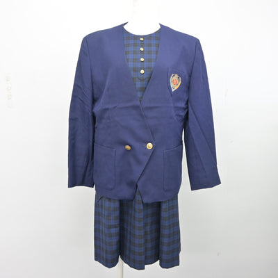 【中古】福島県 郡山女子大学附属高等学校/旧制服 女子制服 2点 (ブレザー・ワンピース) sf102759