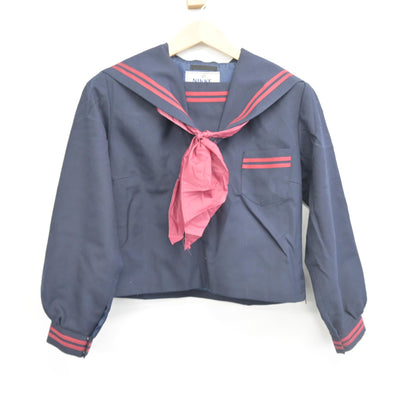 【中古】滋賀県 石部中学校 女子制服 3点 (セーラー服・スカート) sf102760