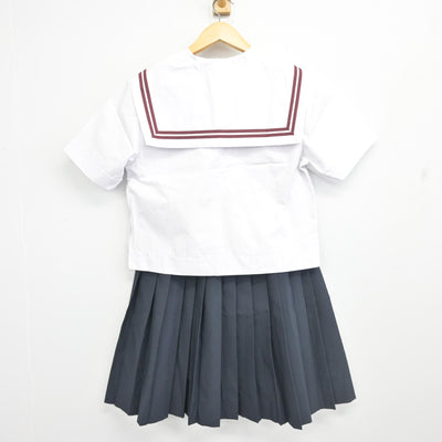 【中古】滋賀県 石部中学校 女子制服 3点 (セーラー服・スカート) sf102761