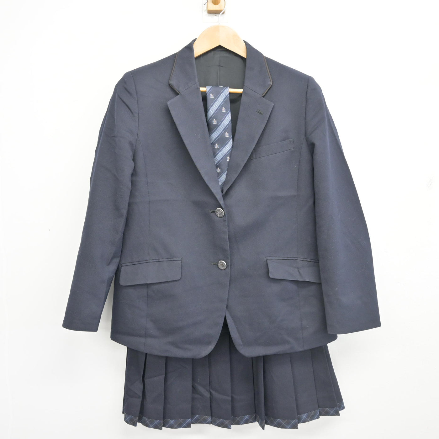 【中古】東京都 大山高等学校 女子制服 3点 (ブレザー・スカート) sf102762