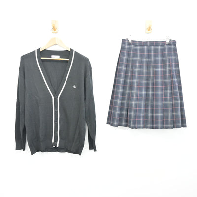 【中古】大阪府 守口東高等学校 女子制服 2点 (ニット・スカート) sf102767