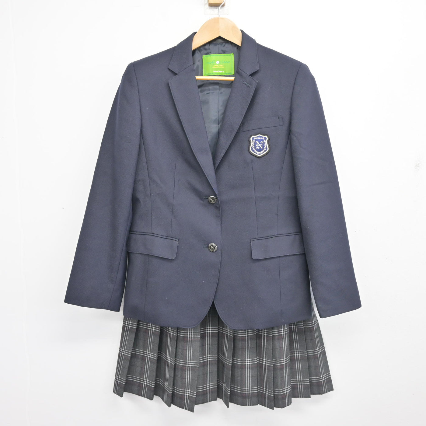 【中古】大阪府 野崎高等学校 女子制服 3点 (ブレザー・スカート) sf102768