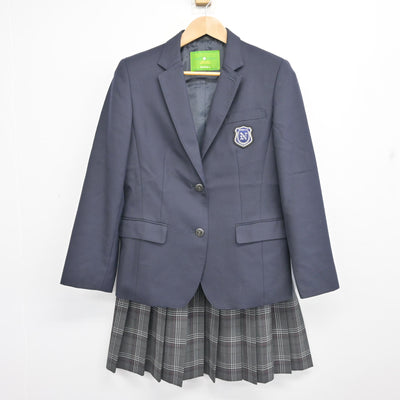 【中古】大阪府 野崎高等学校 女子制服 3点 (ブレザー・スカート) sf102768
