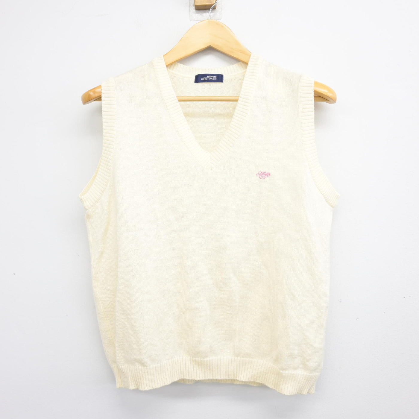 【中古】奈良県 奈良文化高等学校 女子制服 2点 (ニットベスト・シャツ) sf102774