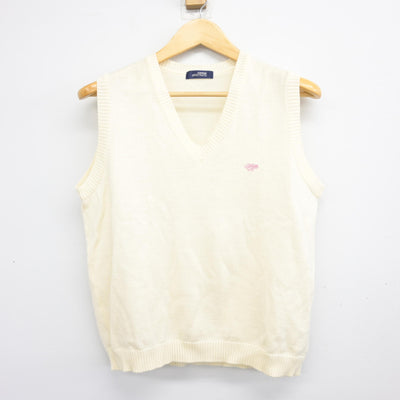 【中古】奈良県 奈良文化高等学校 女子制服 2点 (ニットベスト・シャツ) sf102774