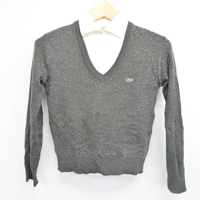 【中古】奈良県 奈良文化高等学校 女子制服 3点 (ニット・シャツ) sf102775
