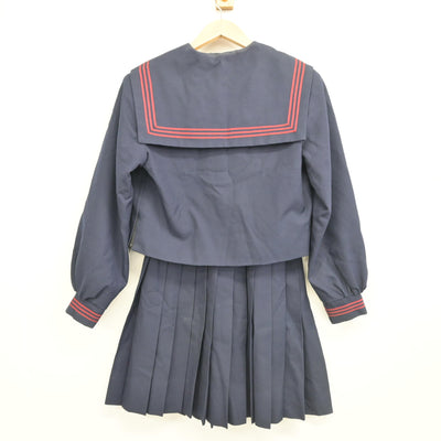 【中古】奈良県 片塩中学校 女子制服 3点 (セーラー服・スカート) sf102779