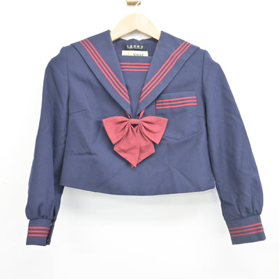 【中古】奈良県 片塩中学校 女子制服 4点 (セーラー服・スカート) sf102780