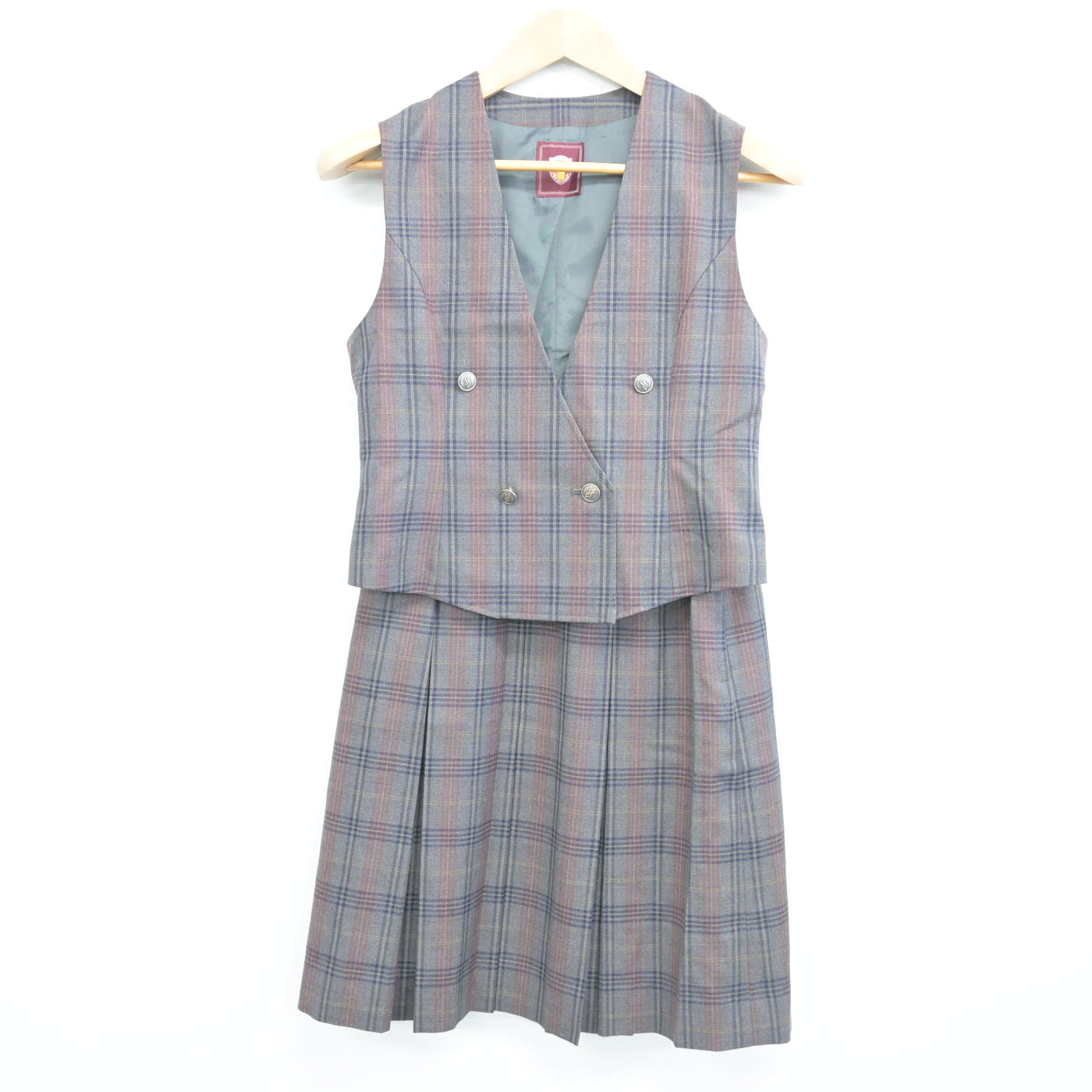 【中古】北海道 新陵中学校 女子制服 4点 (ブレザー・ベスト・スカート) sf102781