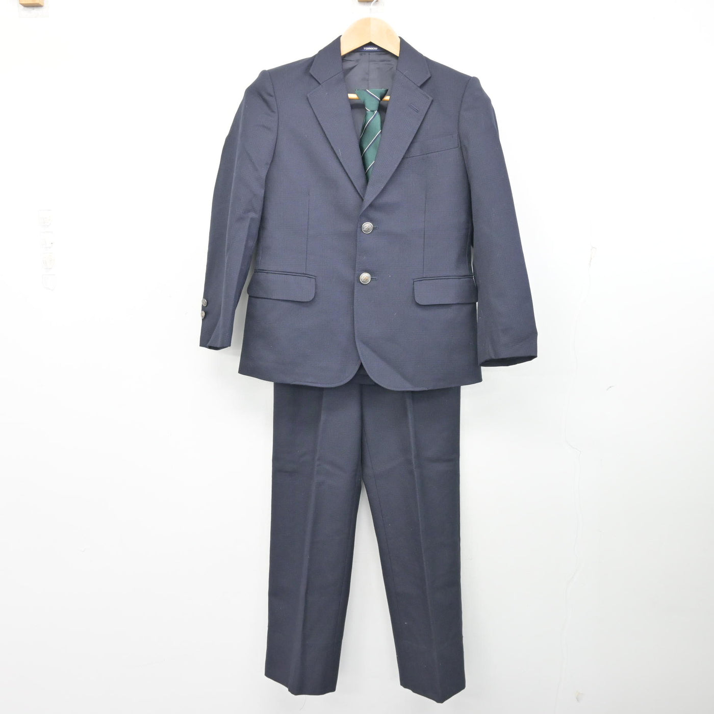 【中古】北海道 新陵中学校 男子制服 4点 (ブレザー・ズボン) sf102782