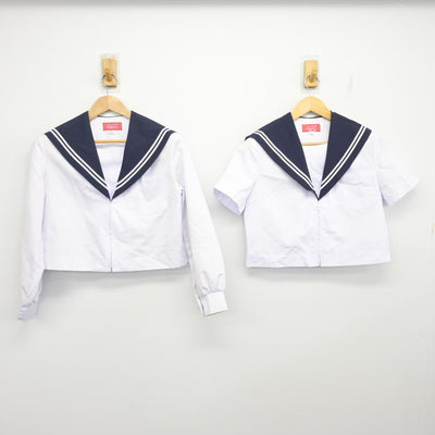 【中古】愛知県 上野中学校 女子制服 2点 (セーラー服) sf102827