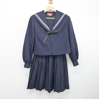 【中古】愛知県 上野中学校 女子制服 3点 (セーラー服・スカート) sf102829