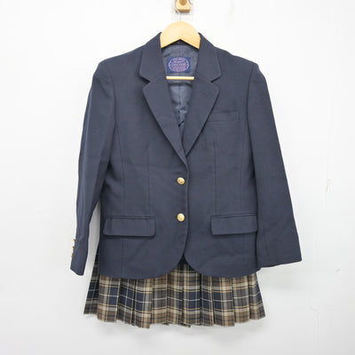 【中古】東京都 昭和高等学校 女子制服 3点 (ブレザー・スカート・スカート) sf102830