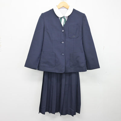 【中古】千葉県 小中台中学校 女子制服 5点 (ブレザー・ベスト・シャツ・スカート) sf102872