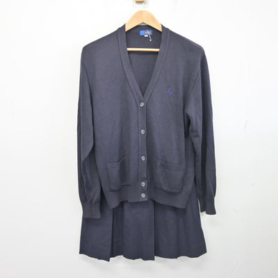 【中古】東京都 普連土学園高等学校 女子制服 3点 (ブレザー・ニット・スカート) sf102881