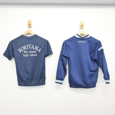 【中古】福島県 郡山第六中学校 女子制服 3点 (ジャージ 上・体操服 上・ジャージ 下) sf102904