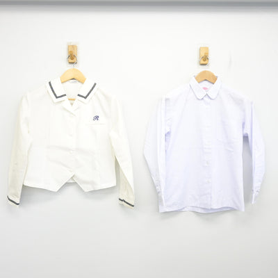 【中古】熊本県 力合中学校 女子制服 2点 (シャツ・ブラウス) sf102910