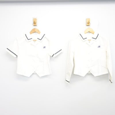 【中古】熊本県 力合中学校 女子制服 3点 (ブラウス・スカート) sf102911