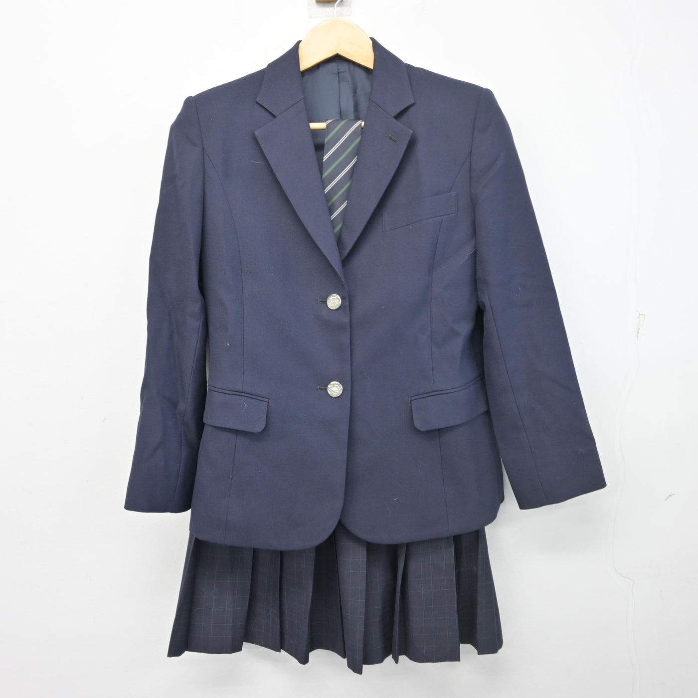 【中古】神奈川県 港北高等学校 女子制服 4点 (ブレザー・スカート・スカート) sf102914