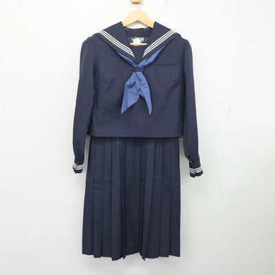 【中古】神奈川県 御幸中学校/旧制服 女子制服 3点 (セーラー服・ジャンパースカート) sf102931