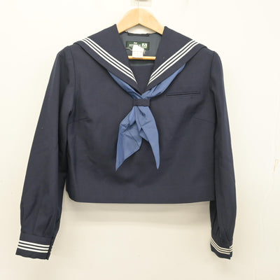【中古】神奈川県 御幸中学校/旧制服 女子制服 3点 (セーラー服・ジャンパースカート) sf102931