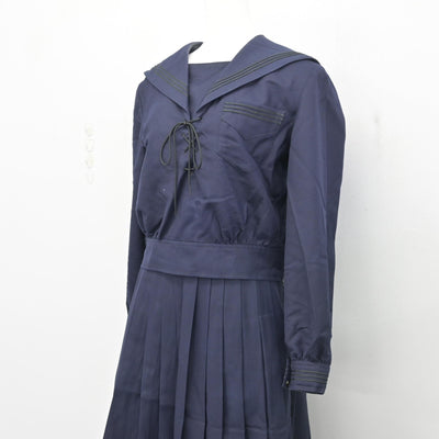 【中古】兵庫県 神戸山手グローバル高等学校 女子制服 3点 (セーラー服・スカート) sf102960