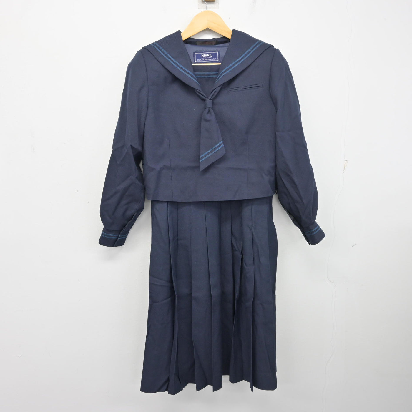 【中古】埼玉県 光陽中学校 女子制服 3点 (セーラー服・ジャンパースカート) sf102976