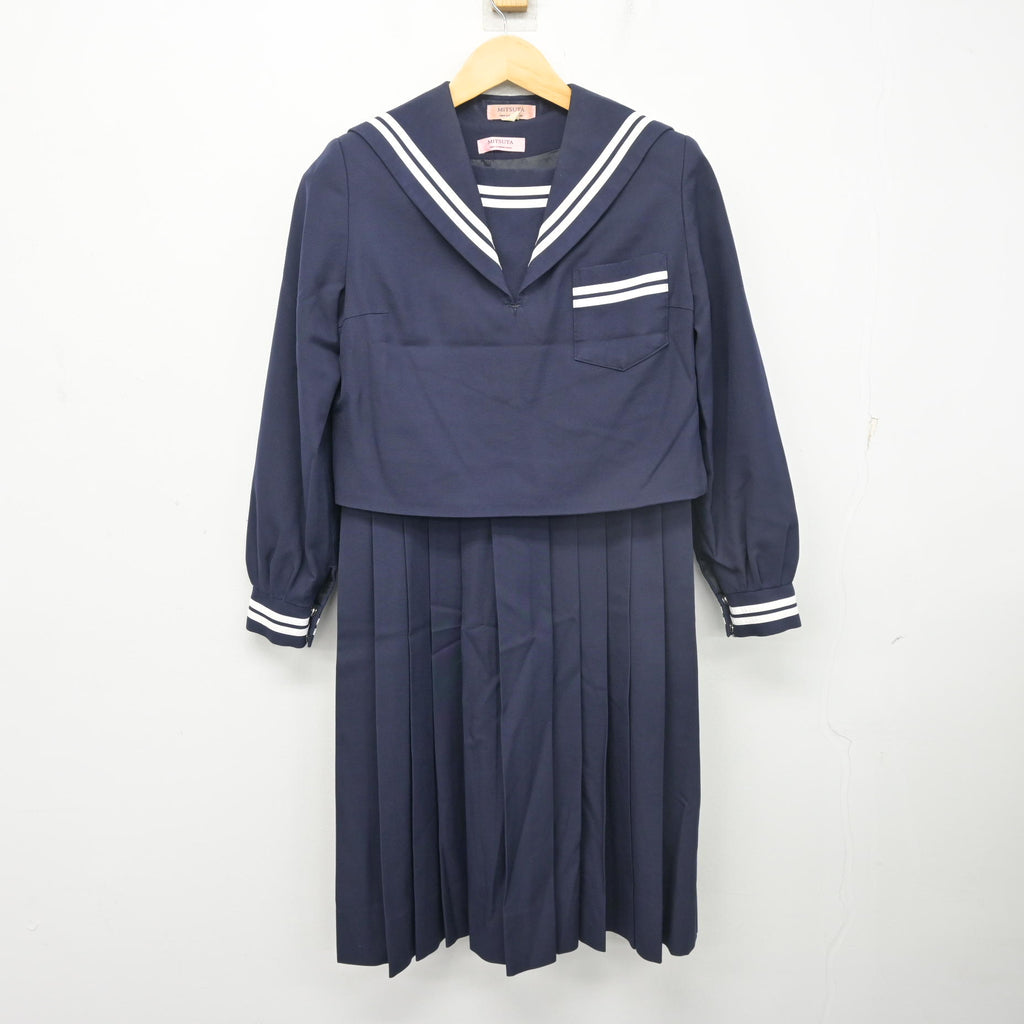 制服　本物 中古】熊本県 熊本大学教育学部附属中学校 女子制服 2点 (セーラー服