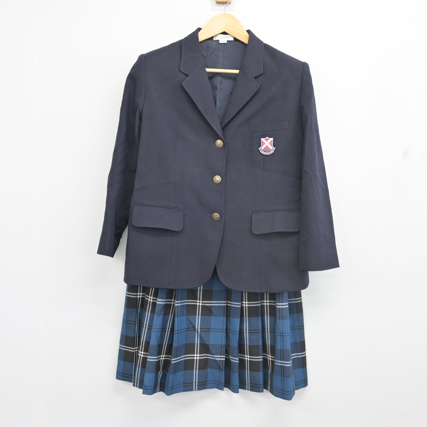 【中古】大阪府 桃山学院高等学校 女子制服 2点 (ブレザー・スカート) sf103017