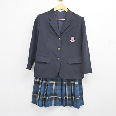 【中古】大阪府 桃山学院高等学校 女子制服 2点 (ブレザー・スカート) sf103017