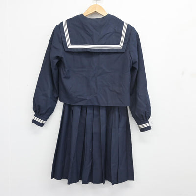【中古】大阪府 三国中学校 女子制服 3点 (セーラー服・スカート) sf103032
