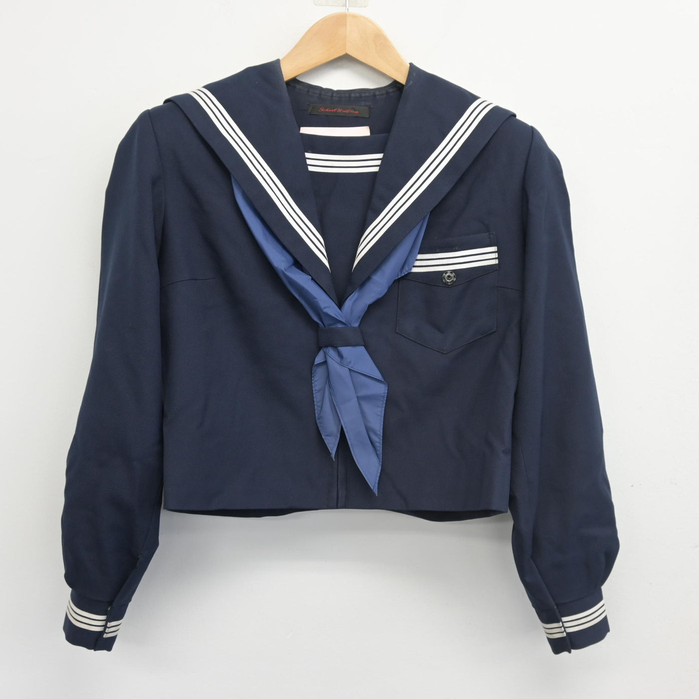 【中古】大阪府 三国中学校 女子制服 3点 (セーラー服・スカート) sf103032