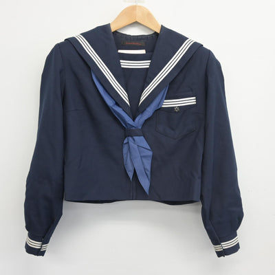 【中古】大阪府 三国中学校 女子制服 3点 (セーラー服・スカート) sf103032