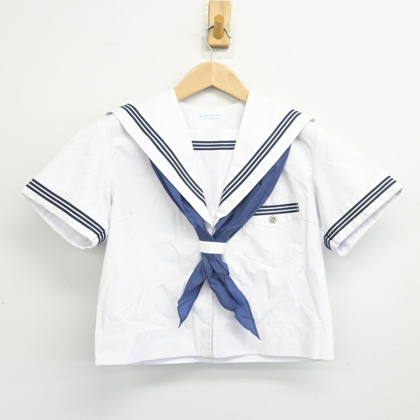 【中古】大阪府 三国中学校 女子制服 3点 (セーラー服・スカート) sf103034