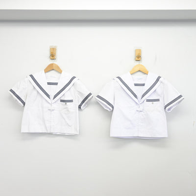 【中古】大阪府 三国中学校 女子制服 3点 (セーラー服・スカート) sf103035