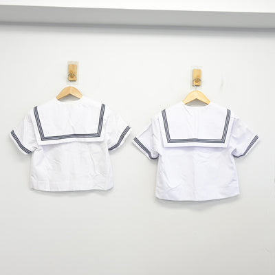 【中古】大阪府 三国中学校 女子制服 3点 (セーラー服・スカート) sf103035