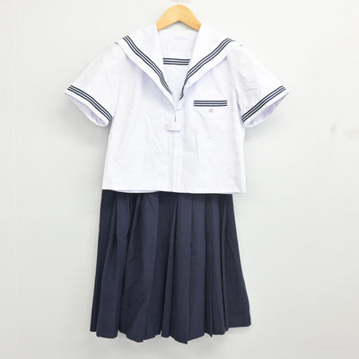 【中古】大阪府 三国中学校 女子制服 2点 (セーラー服・スカート) sf103036