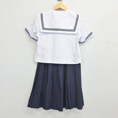 【中古】大阪府 三国中学校 女子制服 2点 (セーラー服・スカート) sf103036