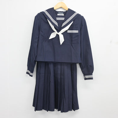 【中古】兵庫県 福崎東中学校 女子制服 3点 (セーラー服・スカート) sf103038
