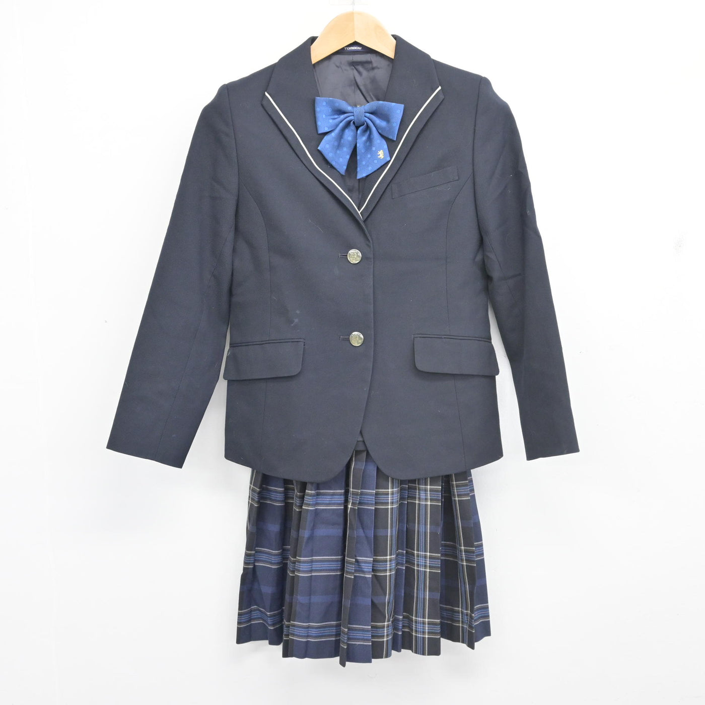 【中古】福岡県 志免東中学校 女子制服 3点 (ブレザー・スカート) sf103058