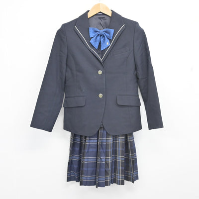 【中古】福岡県 志免東中学校 女子制服 3点 (ブレザー・スカート) sf103058