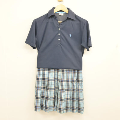 【中古】 クラーク記念国際高等学校 女子制服 3点 (シャツ・スカート) sf103076