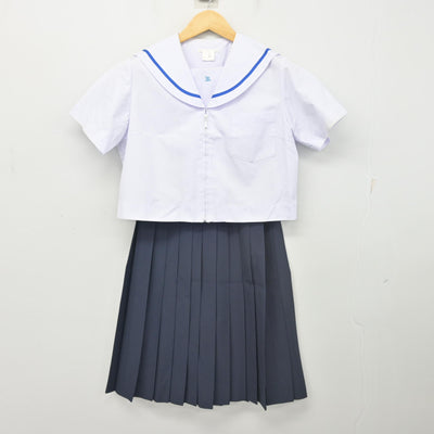 【中古】岐阜県 笠松中学校 女子制服 2点 (セーラー服・スカート) sf103093
