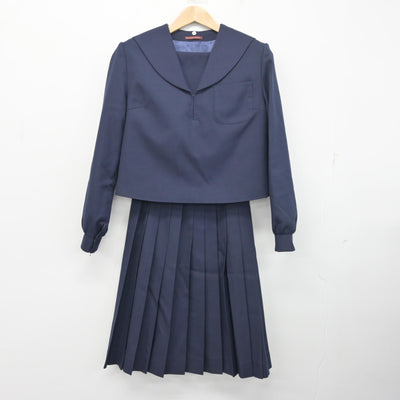 【中古】岐阜県 笠松中学校 女子制服 2点 (セーラー服・スカート) sf103095