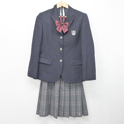 【中古】岐阜県 羽島高等学校 女子制服 3点 (ブレザー・スカート) sf103097