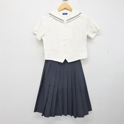 【中古】愛知県 桜花学園高等学校 女子制服 2点 (セーラー服・スカート) sf103120
