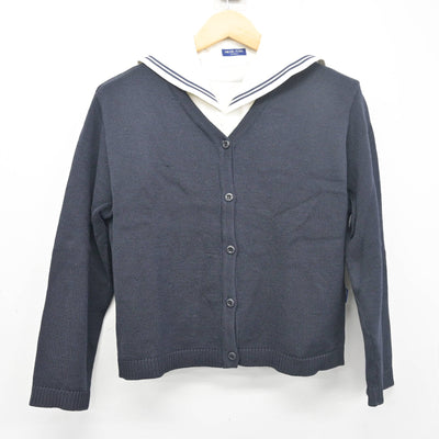 【中古】愛知県 桜花学園高等学校 女子制服 2点 (ニット・セーラー服) sf103121