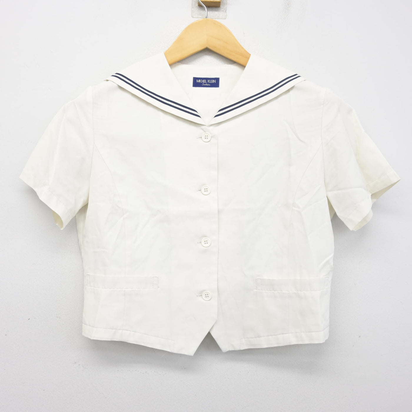 【中古】愛知県 桜花学園高等学校 女子制服 2点 (ニット・セーラー服) sf103122